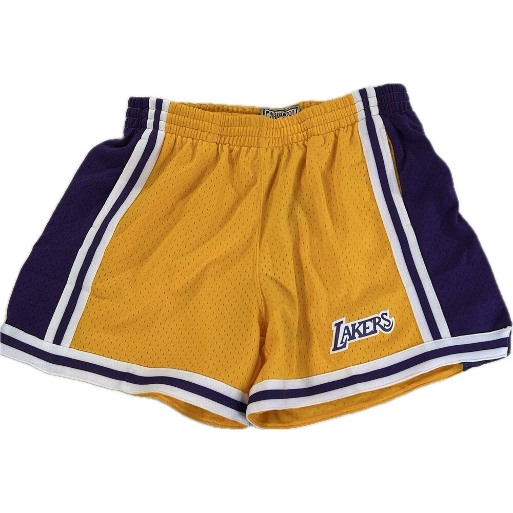 Women's Los Angeles Lakers Mitchell & Ness Gold Jump Shot Shorts Size XL